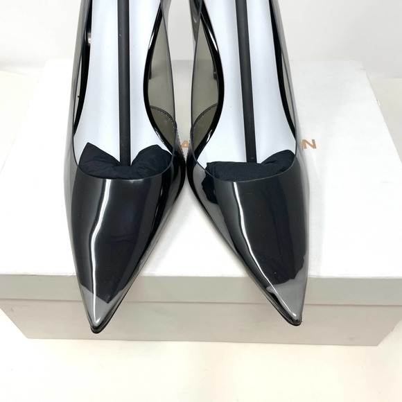 Good American Cinder-F*CKING-RELLA Pump In Light Smoke Size 12 New - Picture 10 of 15